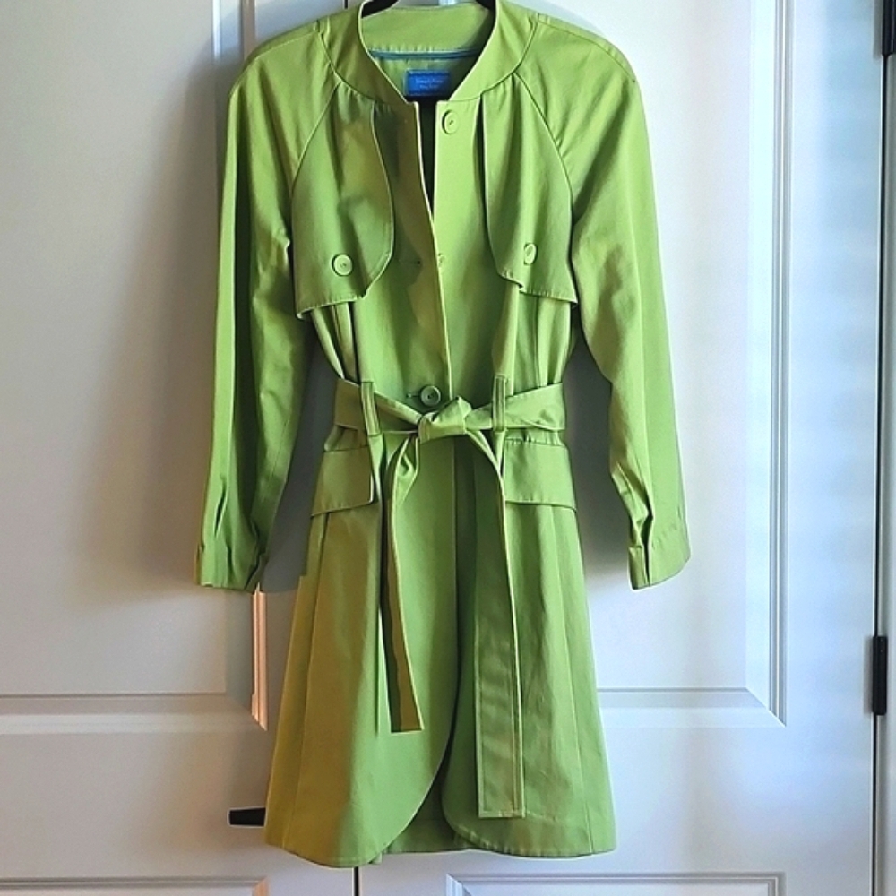 Vera Wang trench kelly green - M